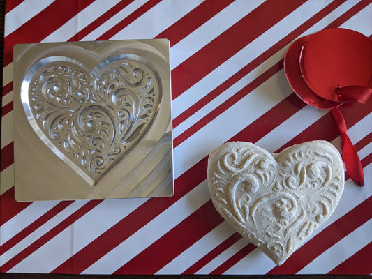 Swirl Heart - 3D Cookie Mold