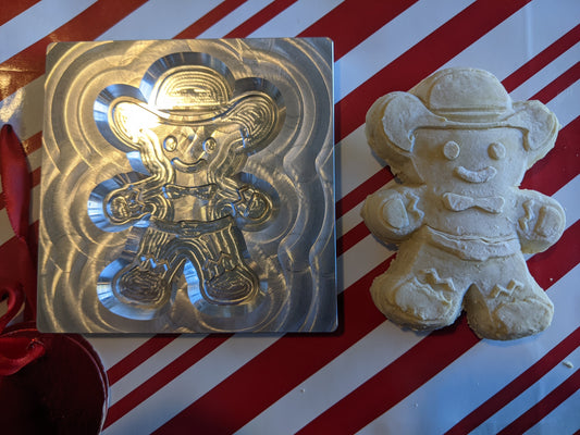 Gingerbread Cowboy - 3D Cookie Mold